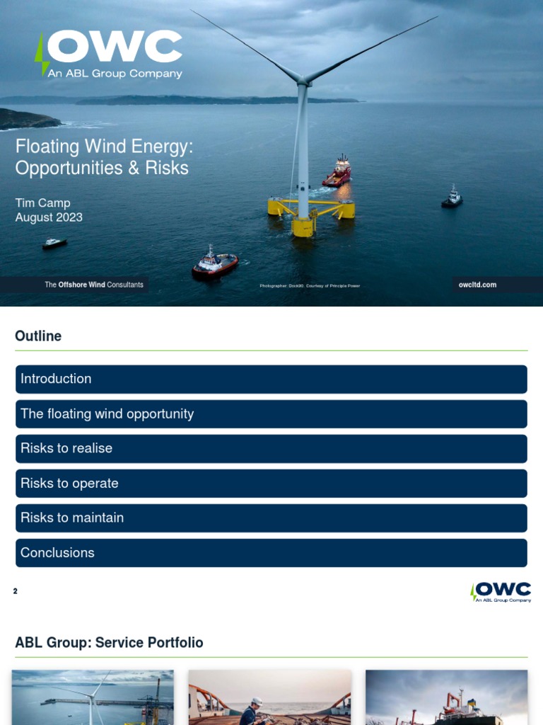 Floating Wind Energy: Risks and Opportunities | PDF | Offshore Wind ...