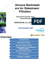 Continuous Backwash Filters For Side Stream Filtration