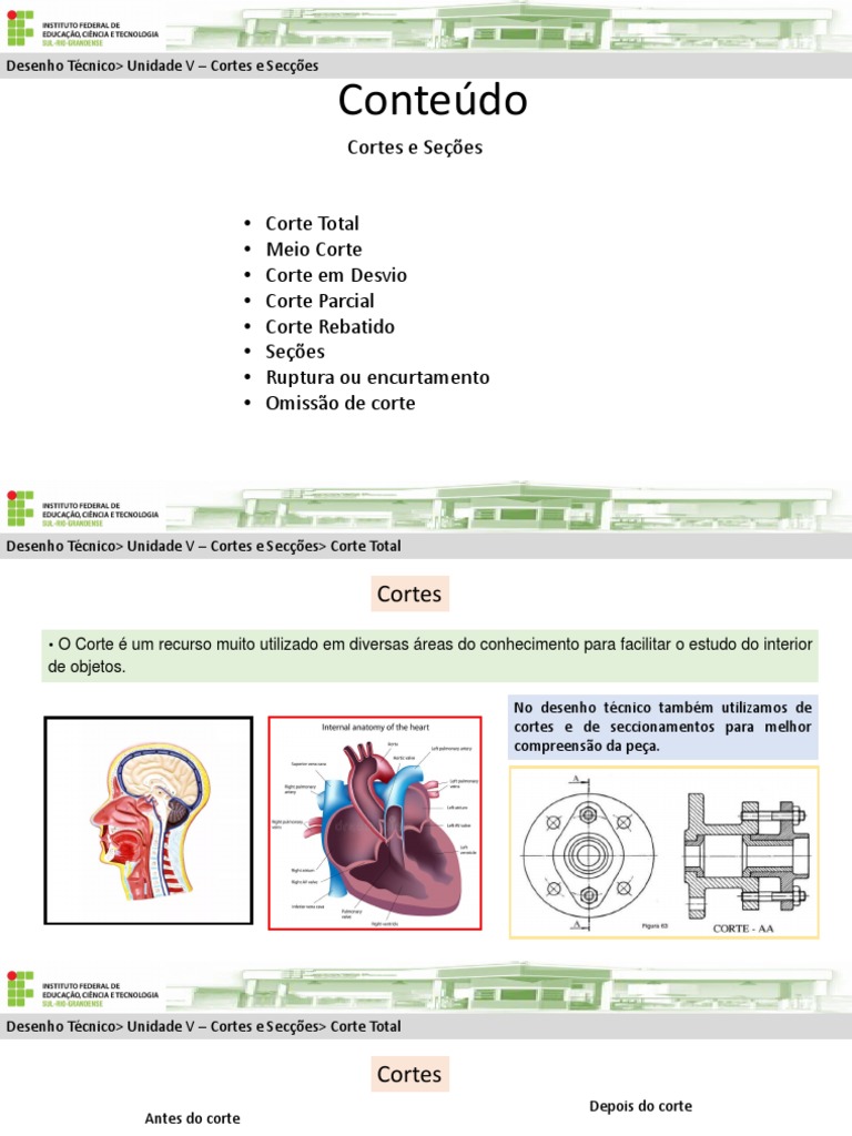 Unidade V - Cortes e Seções | PDF | Simetria
