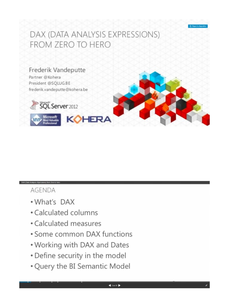 Dax From Zero To Hero | PDF