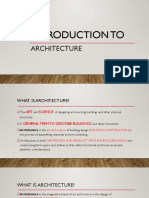 Introduction To Architecture
