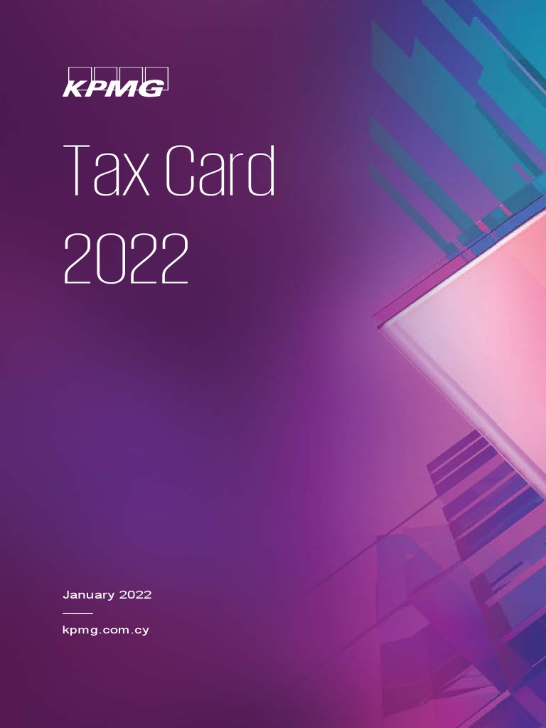 Cyprus Tax Card 2022 English PDF