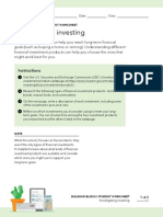 CFPB Building Block Activities Investigating-Investing Worksheet