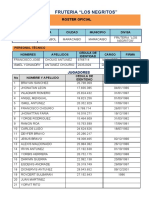 Roster Fruteria