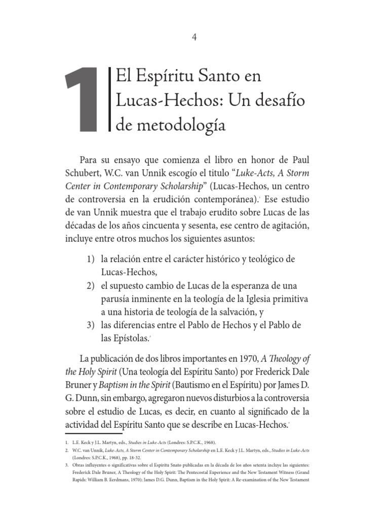 Teologia Carismatica de Lucas - Roger Stronstad (4-24) | PDF