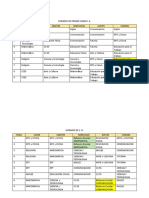 Horario de Primer Grado A