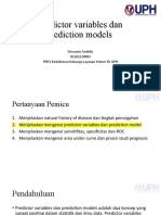 Predictor Variables Dan Prediction Models - Dewanto Andoko