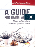 A Guide for Translators Ways to Translate Different Types of Texts
