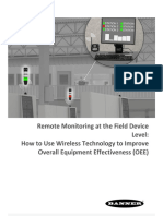 Remote Monitoring at The Field Device Level: How To Use Wireless Technology To Improve Overall Equipment Effectiveness (OEE)