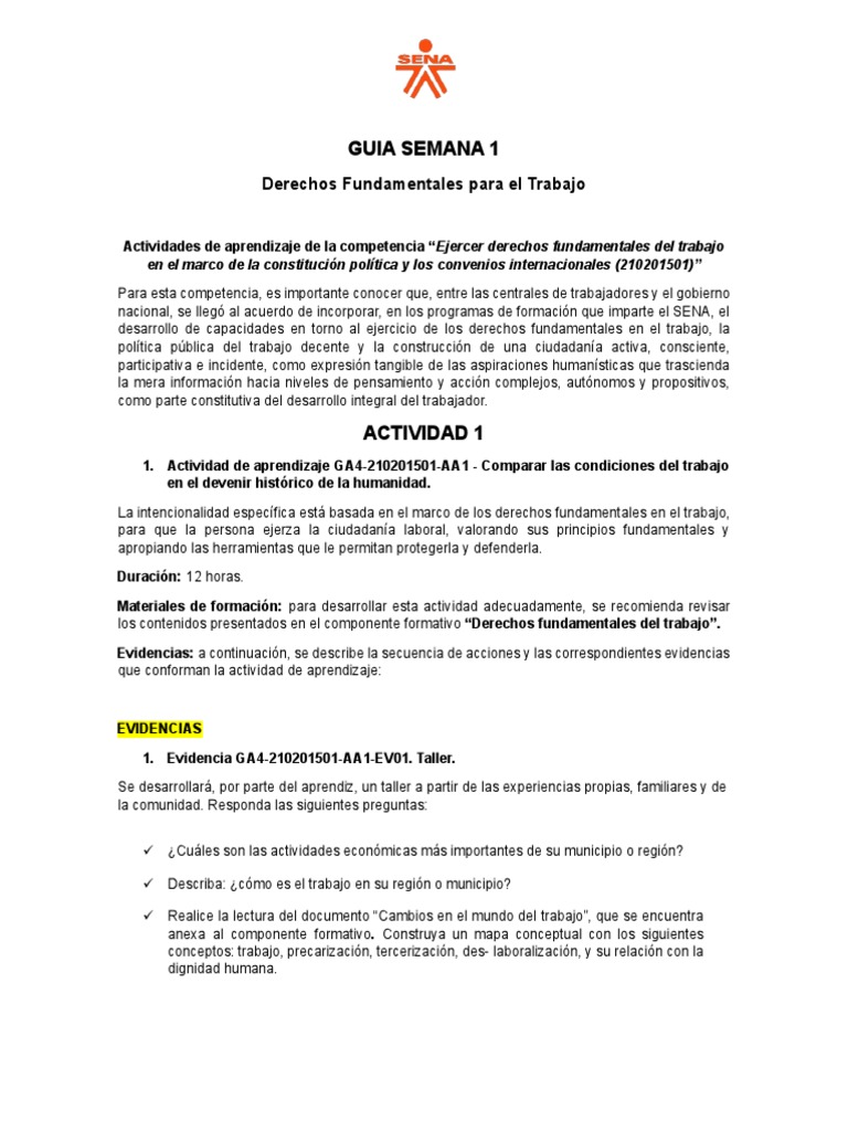 Derechos Fundamentales en el Trabajo | PDF | Derecho laboral | Derechos ...
