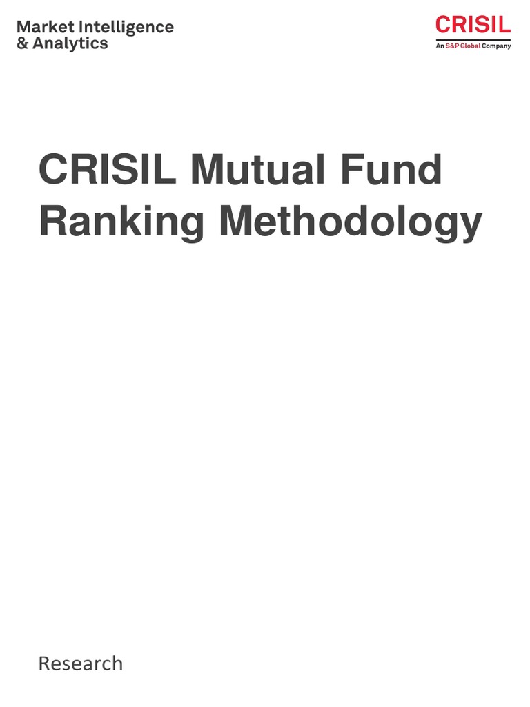 CRISIL Mutual Fund Ranking Methodology PDF Market Liquidity Money
