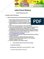 Lomba Pawai Budaya: Festival Sabang Fair 2015 Petunjuk Teknis Perlombaan