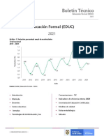 Boletin Tecnico Del DANE 2021