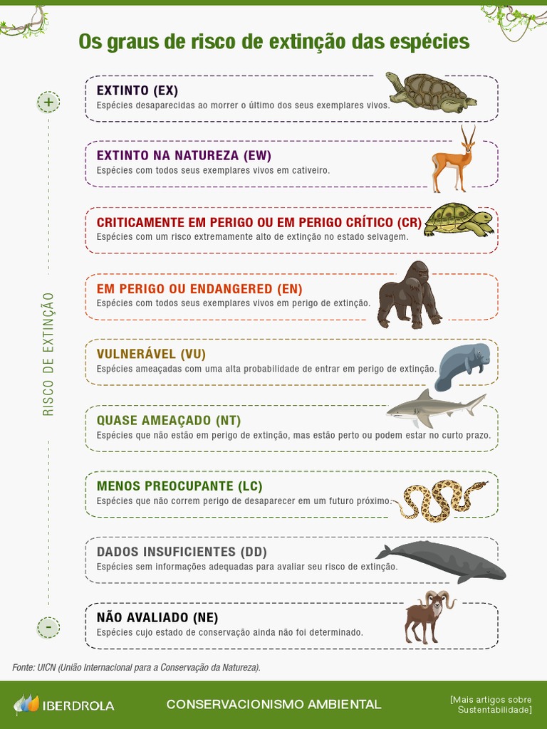 Graus de Risco de Extinção de Espécies | PDF