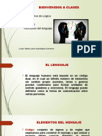 Diapositivas de El Lenguaje. Elementos de Logica. 5 de Marzo de 2022. Bloque 2
