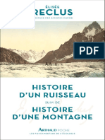 Reclus Histoire d'Un Ruisseau....'