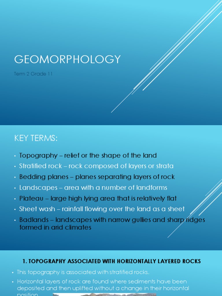 Grade 11 Geomorphology Overview | PDF | Erosion | Valley