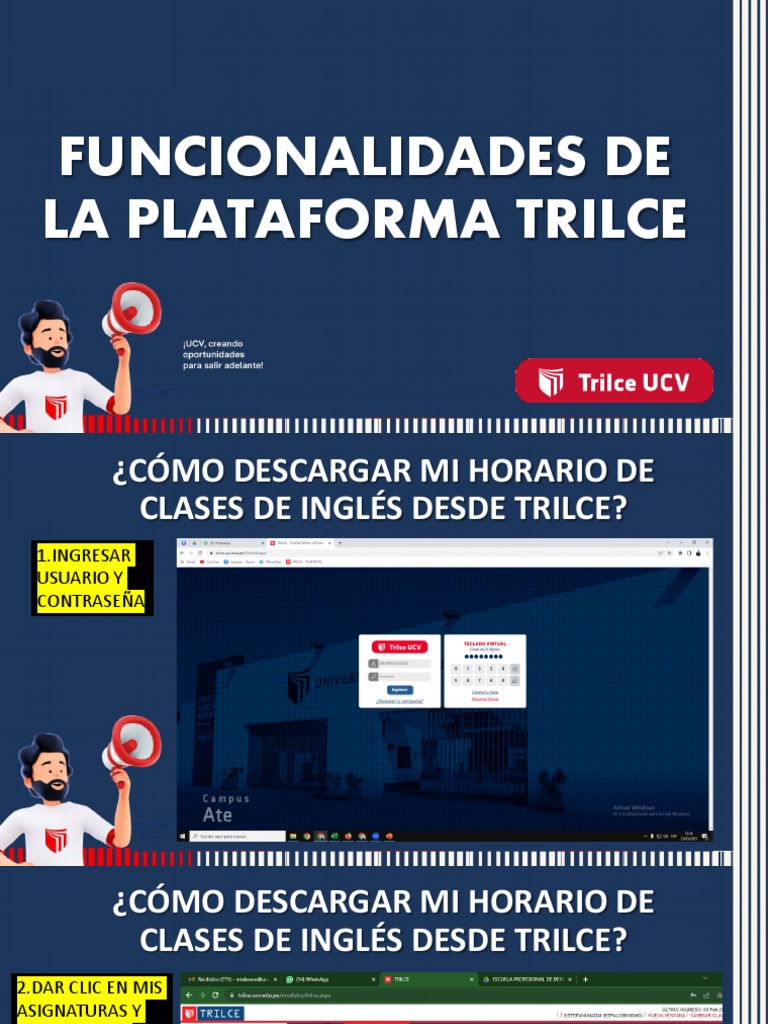 Cómo descargar horario en Trilce UCV | PDF | Negocios