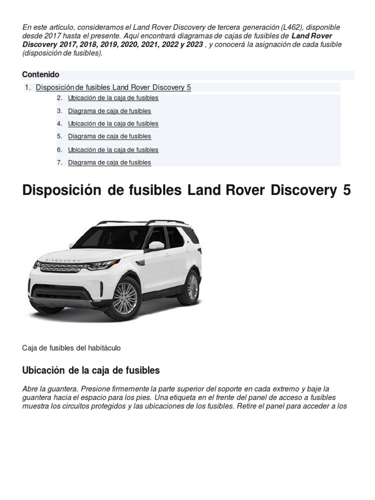 Land Rover Discovery | PDF | Informática