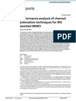 Performance Analysis of Channel Estimation Techniques For IRS Assisted MIMO