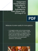 Asad Abbas 2019-Ag-8718 - Measures of Protein Quality For Mono-Gastrics