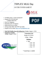 Sportsplex - MLK Day Flyer