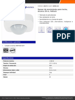 Sensor de Movimiento para Techo, Alcance 20 M, Volteck