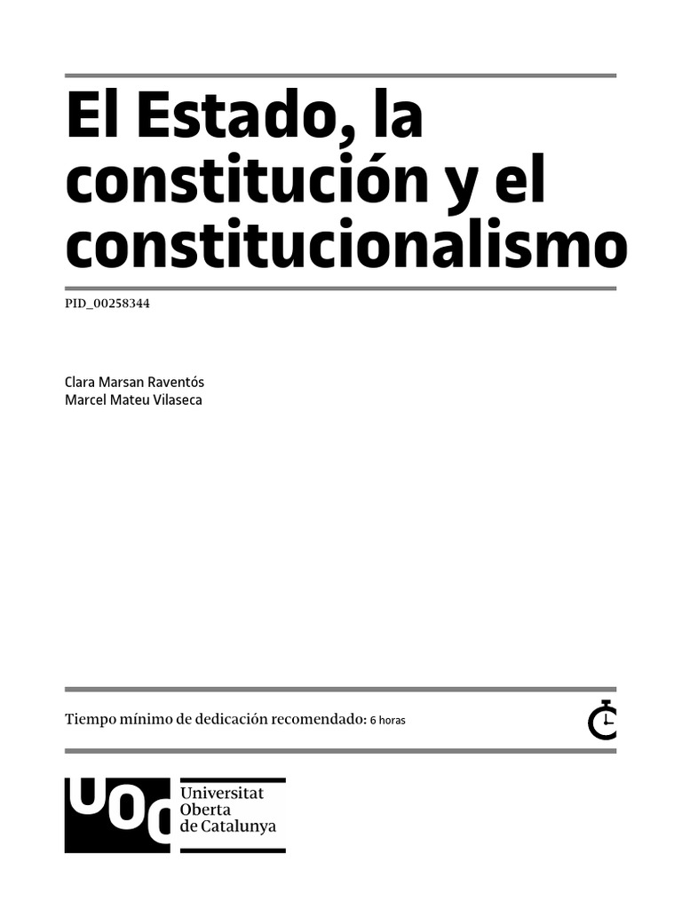 Modulo 1 El Estado La Constitucion y El Constitucionalismo | PDF ...