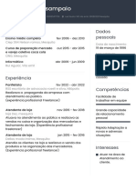 Aline Da Silva Sampaio: Formação Dados Pessoais