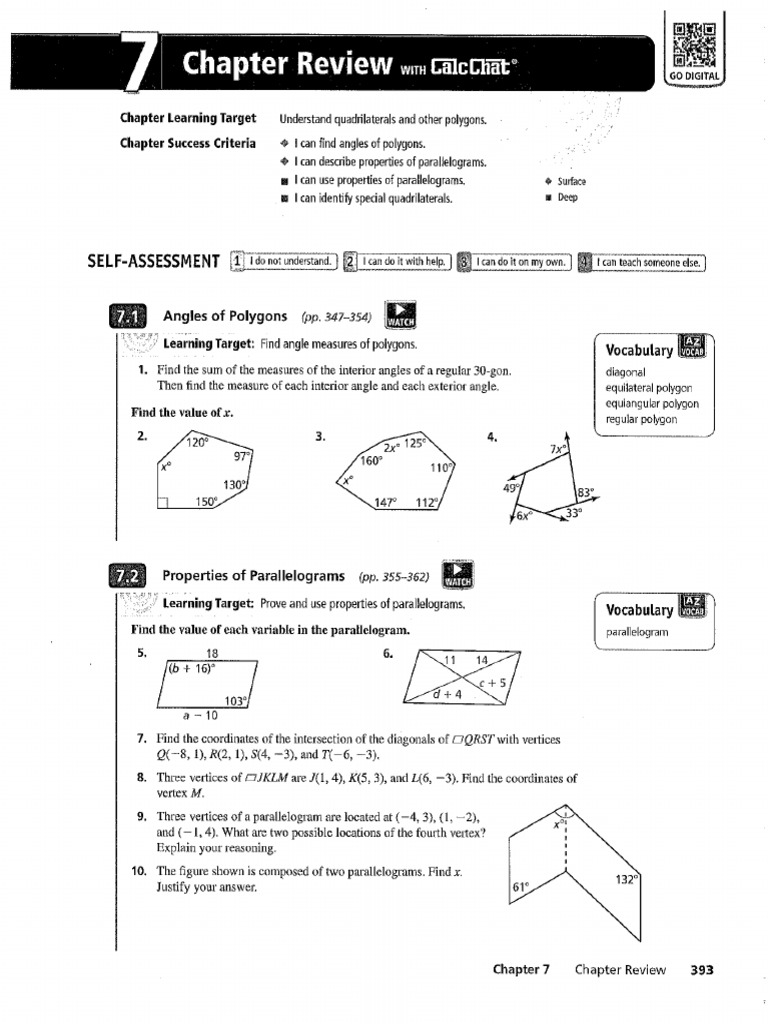 Chapter 7 Test Review | PDF