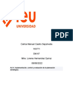Carlos Manuel Castro Sepúlveda Act 4 Implementación, Control y Evaluación de La Planeación Estratégica.