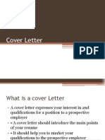 Cover LetTer