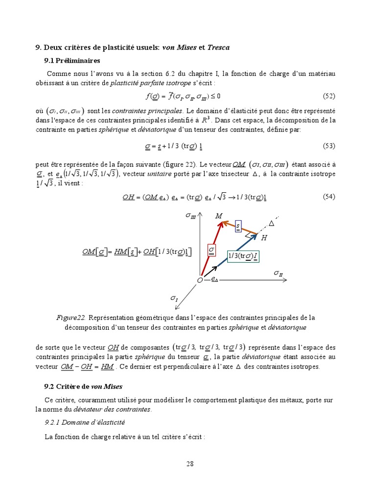Critères de Von Mises Et de Tresca PDF — free download