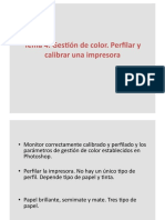 Gestión Del Color. Perfilar y Calibrar Una Impresora