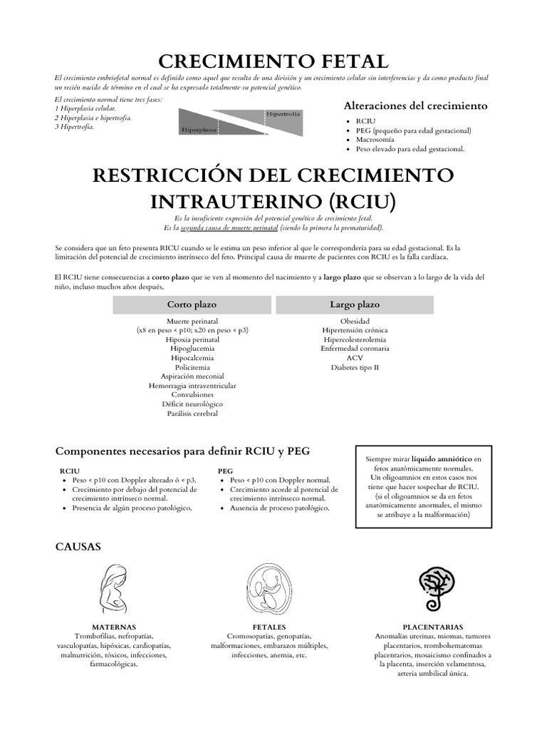 RCIU | PDF | Feto | El embarazo