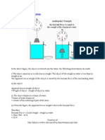 Buoyant Force and Flotation