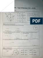 Geometry Test 9 Review