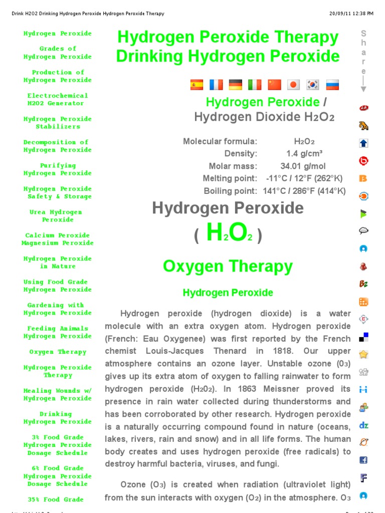 Hydrogen Peroxide PDF Cellular Respiration Hydrogen Peroxide image