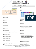 Acumulativa Primer Periodo de Matematicas y Ciencias Naturales Grado 4° 2023 Tipo Prueba Saber