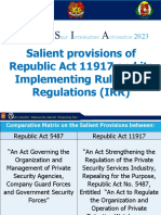 Salient Features of Ra No. 11917 - June8