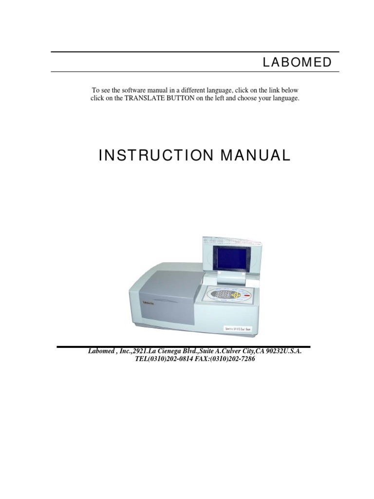 Manual Spectro Double and Dual Split Beam | PDF | Spectrum | Mode ...