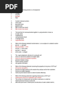 Test Bank Metabolism