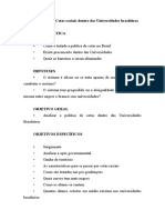 O Sistema de Cotas Raciais Dentro Das Universidades Brasileiras Problemática