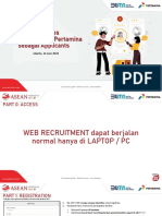 Mengakses Web Recruitment Pertamina Sebagai Applicants