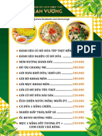 MENU Món Ăn KDL Lan Vương