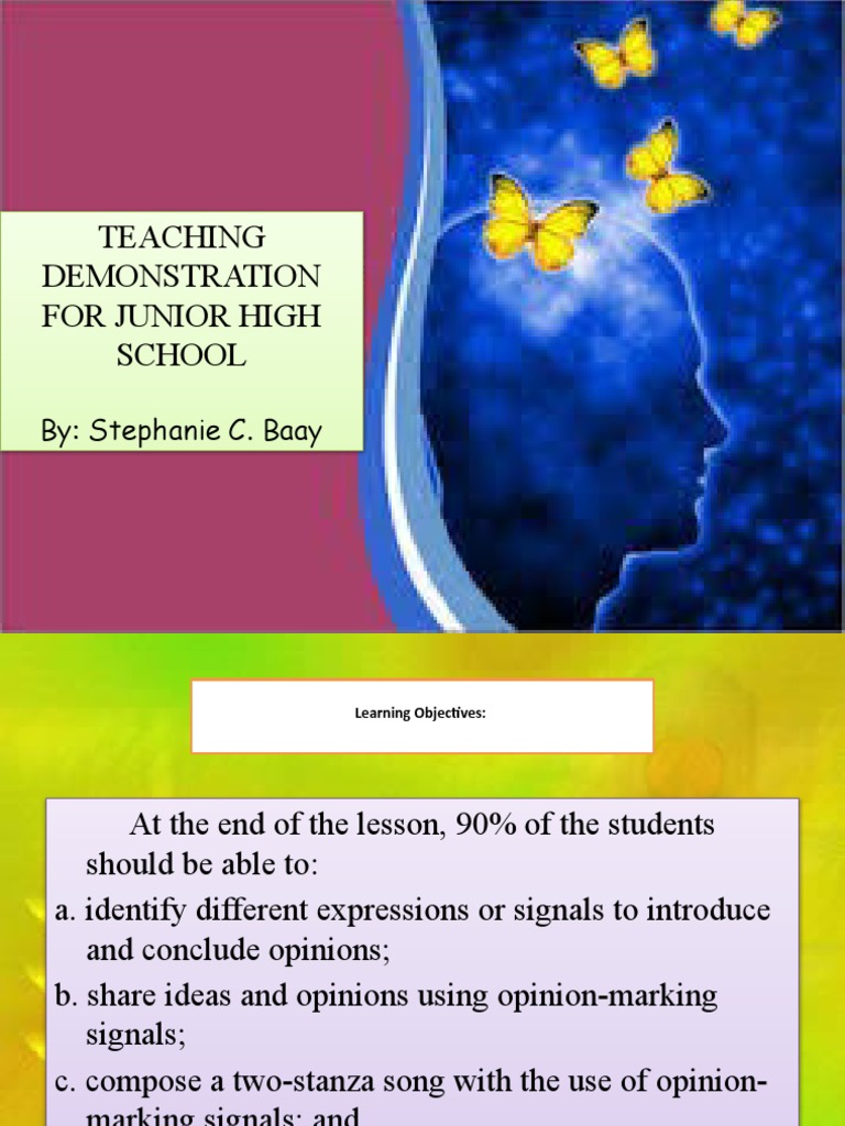 Opinion-Marking Signals Lesson Plan | PDF