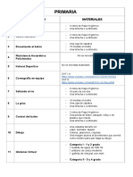 Lista de Materiales Olimpiada