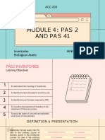 ACC 203 - Module 4 PAS 2 Inventories PAS 41 Biological Assets