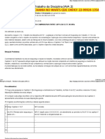 Entrega Da Avaliação - Trabalho Da Disciplina (AVA 2) NRR