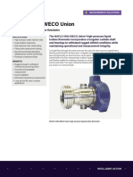 Nuflo 1502 Weco Union Liquid Turbine Flow Meter Datasheet
